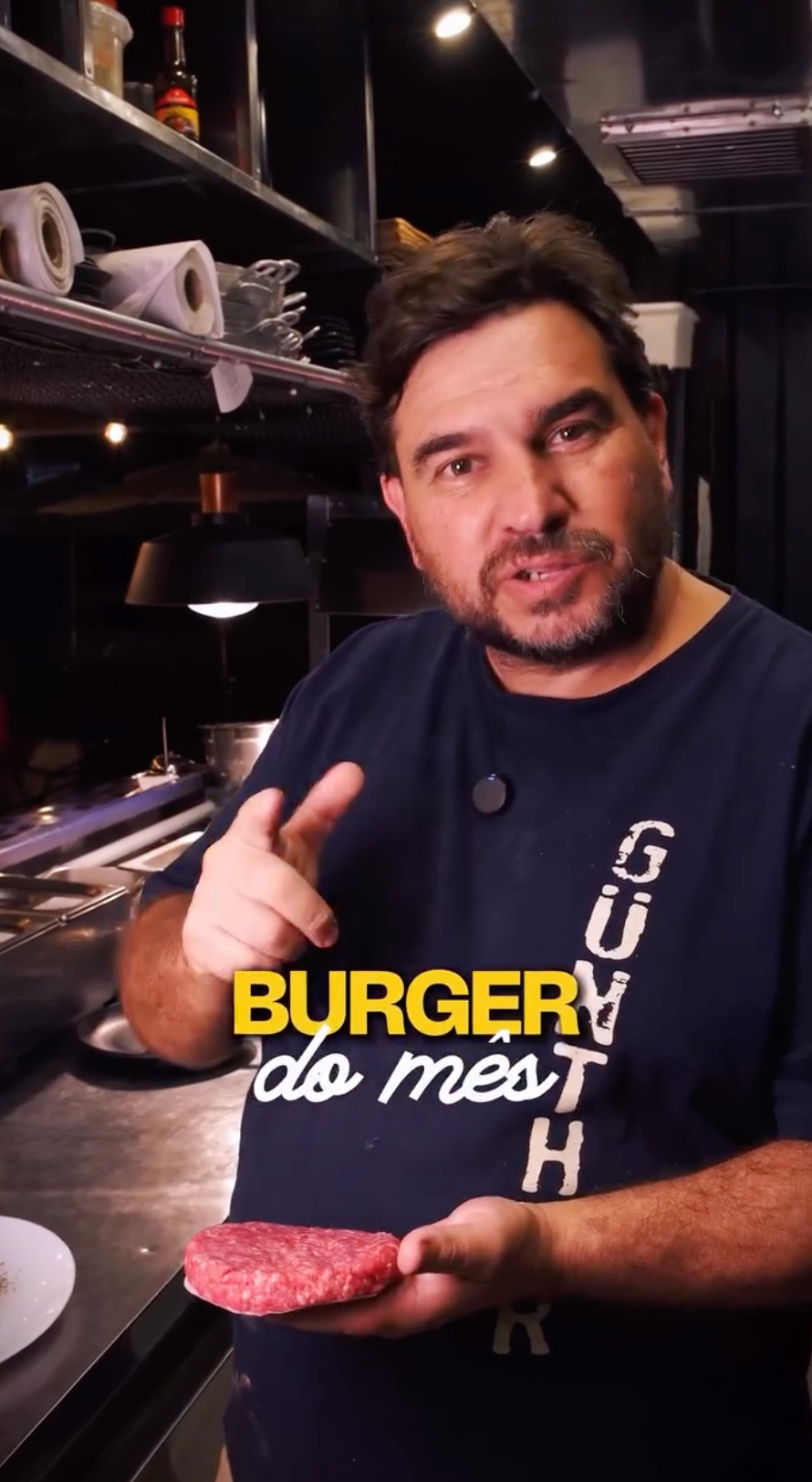 Fotografia gastronômica de hambúrguer Gunther