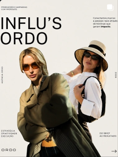 Duas influenciadoras na capa editorial Influ’s ORDO